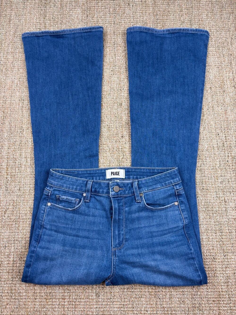 🌀 PAIGE High Rise Bell Canyon Flare Jeans | 28